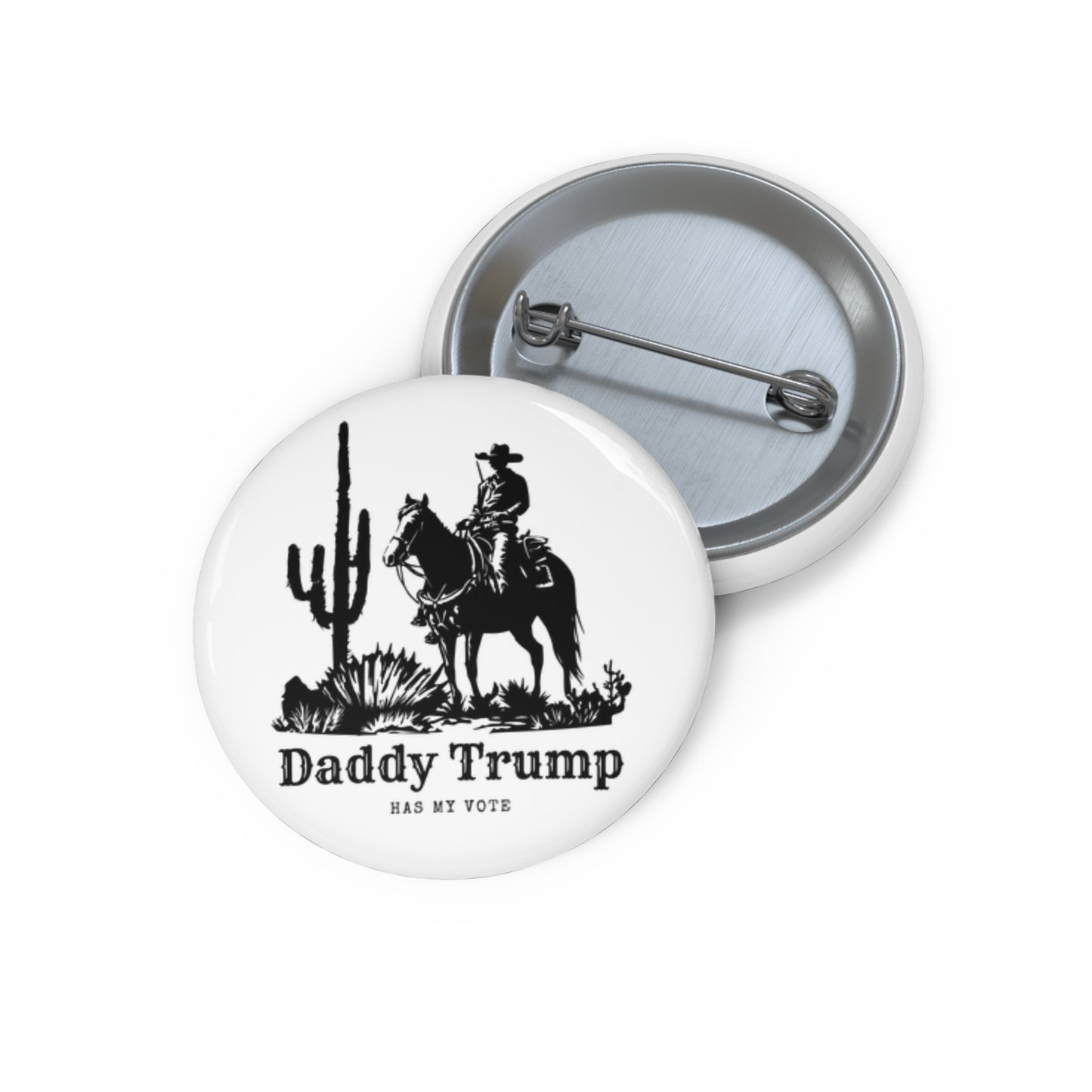 Cactus Cowboy Pin Button