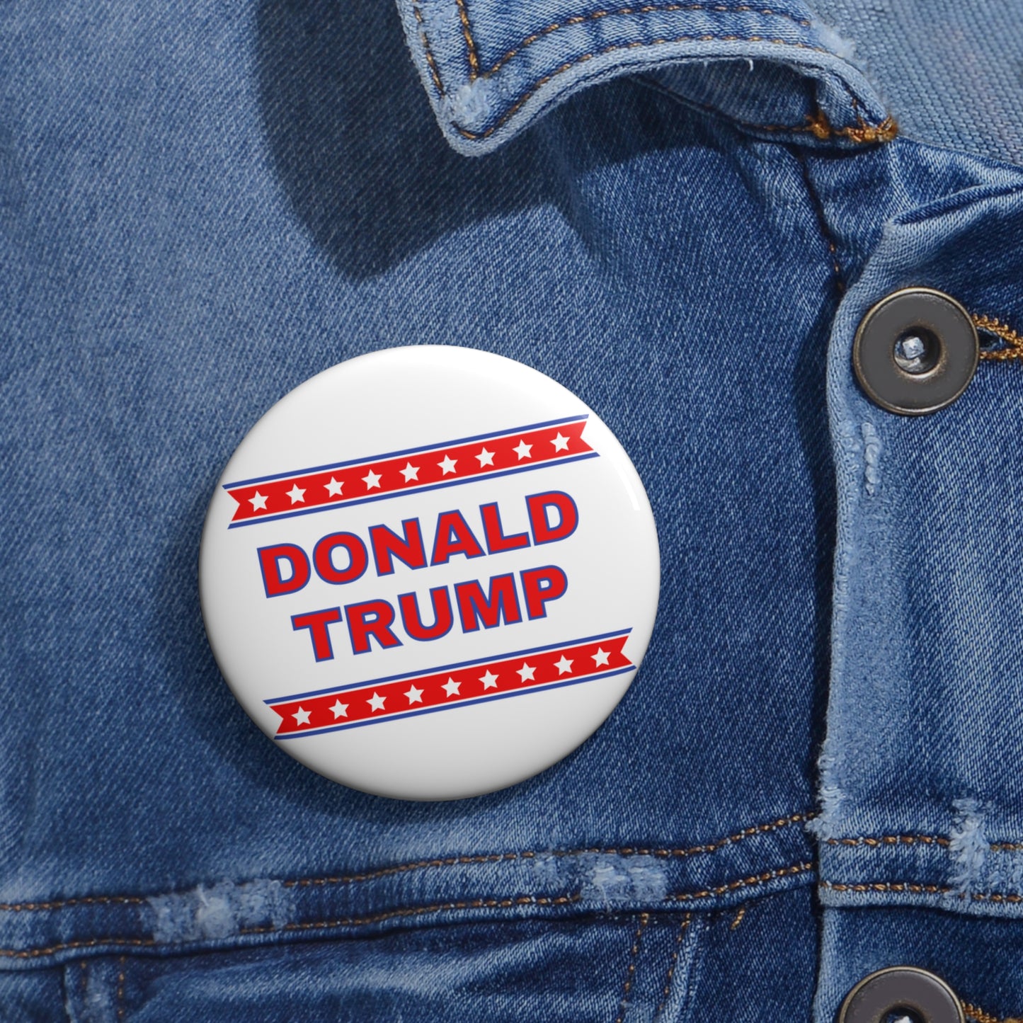 Bold Donald Trump Pin Buttons