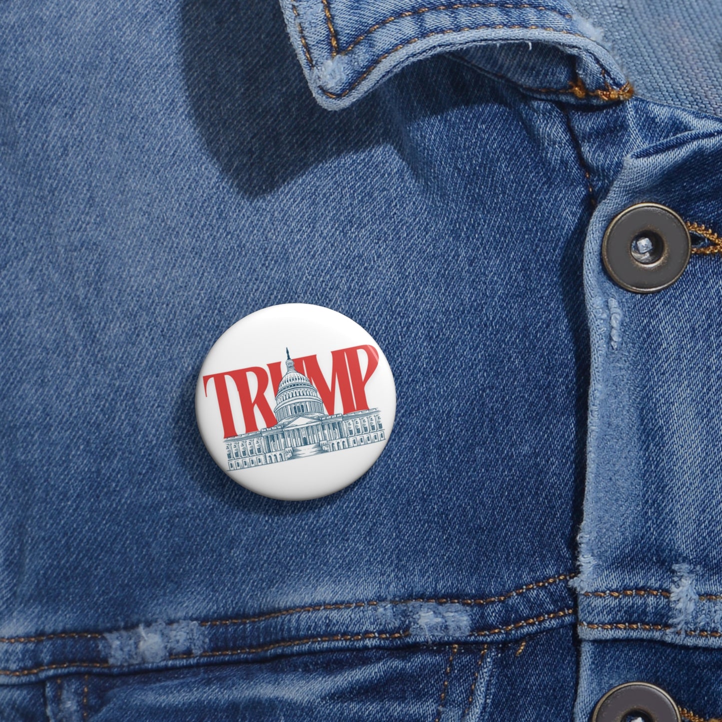 Trump whitehouse Custom Pin Buttons