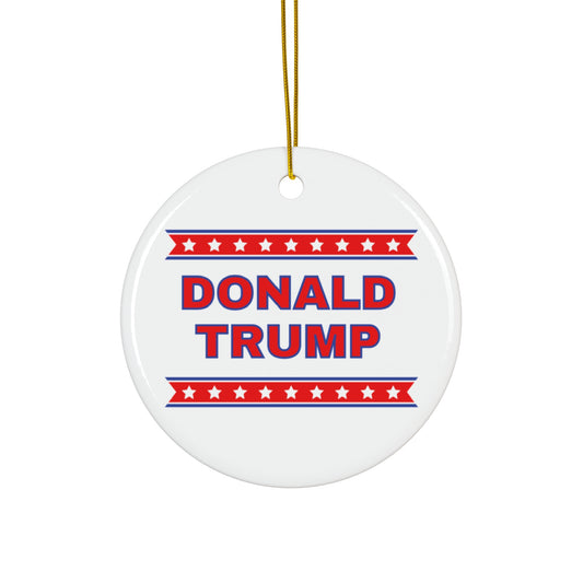 Bold Donald Trump Ceramic Ornament