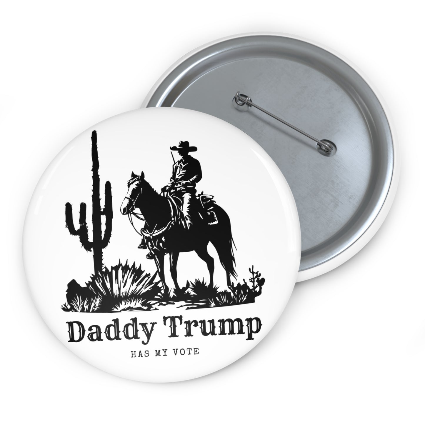 Cactus Cowboy Pin Button